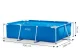 Intex 28272 Rectangular Frame Pool, 300x200x75 cm, Blue