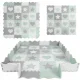 Ricokids Puzzle Foam Mat 151x151cm, Set of 16 Pcs, Gray-mint