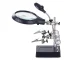 Helping Hand Magnifier with 5 LED Light and Soldering Iron Holder 2.5X 90mm