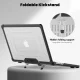 Tech-Protect SmartShell Pro Case for MacBook Pro 14 2021-2025 with Stand, Black/Clear