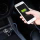 Baseus Y Type Car Charger with 2x USB and Extended Cigarette Lighter Port 3.4A, Black