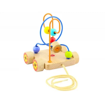 Lucy & Leo Wooden Bead Maze Pull Toy Ll150