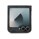 Guess Leather 4G Metal Logo Case for Samsung Galaxy Z Flip 6, Black