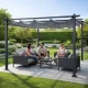 MultiGarden Garden Pergola 3x4 m, Steel Construction, Grey