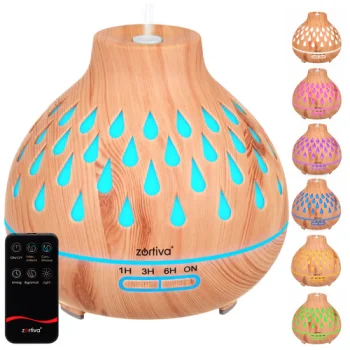 Zortiva ultrasonic aroma diffuser and humidifier, 400 ml