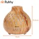 Essential Oil Diffuser Humidifier Ruhhy Puri 26633, 400ml Ultrasonic Cool Mist, Light Wood