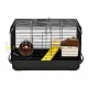 Cage for Small Rodents, Hamsters, Mice with Accessories Petsi, Black