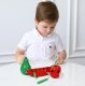 Wooden Fruit Lacing Toy with Worms Jhtoy-602