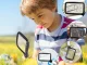 Folding Handheld Magnifier with 5 LED Light 3x, Black/White