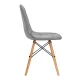 Ergonomic Scandinavian Chair 4Rico QS-185 Eco-Leather, Grey
