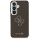 Guess Grained Big 4G Metal Logo Case for Samsung Galaxy S26+ - Brown