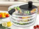 Salad Spinner and Vegetable Dryer 4L Capacity, Grey
