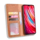 Xiaomi Redmi Note 8 Pro Vintage Style Magnetic Leather Wallet Case Cover, Brown