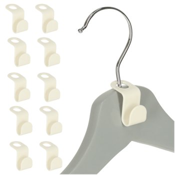 Clothes Hanger Connector Hooks Wardrobe Space Saver, 10 pcs