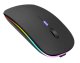 Rechargeable Wireless Mouse with RGB Lighting, Black