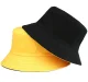 Reversible Bucket Hat Sun Protection, Yellow and Black