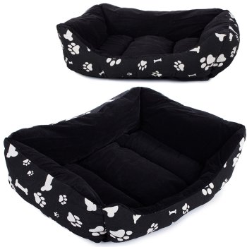 Large pet bed with cushion, XL, 62x48x15 cm