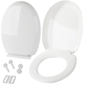 Universal Soft-Close Toilet Seat, White