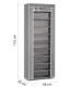 Massido Textile Shoe Cabinet, Grey