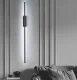 LED Light Wall Lamp Minimalist Sconce, 100cm, 6000K, Black