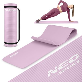 Neo-Sport Exercise Mat 183 x 60 x 1 cm 192201, purple