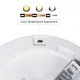 Led4U LD142 LED Ceiling Light with Microwave Motion Sensor, 30W, 3 Light Colors