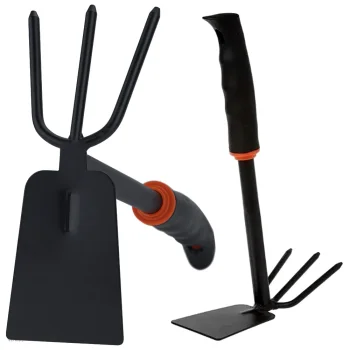 Double-Sided Garden Hoe with Cultivator 27cm