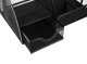 Iso Trade Desk Organizer, 6 Compartments, Black