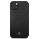 Mercedes iPhone 13 mini vāciņš Leather Stars Pattern, melns