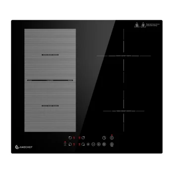 Built-in Induction Cooktop AMZCHEF CE-FS-I72S-FFDD07 4-Zone 7200W Flex Zone Black
