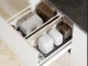 Expandable Drawer Organizer for Pots and Lids, Grey
