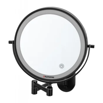 Humanas HS-BM01 Bathroom Mirror with LED Lights, Black