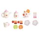 Kids Toy Tea Set Wooden Tableware Kit Pretend Play Accessories, 16 pcs