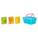 Kids Picnic Basket with Play Food, Fast Food Pizza and Burger