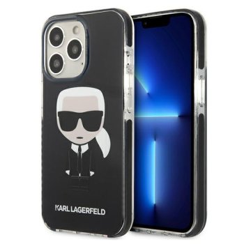 Apple iPhone 13 Pro 6.1" Karl Lagerfeld Iconik Karl Case Cover (KLHCP13LTPEIKK), Black