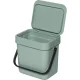Brabantia Sort & Go Waste Bin 3 L Jade Green