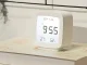 Digital LCD Alarm Clock with Thermometer and Hygrometer, White