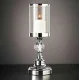 Set of 3 Decorative Goblet Candle Holders, Silver