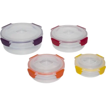 Joseph Joseph Nest Lock 4-Piece Round Food Storage Container Set, Multicolour