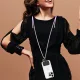 Guess CBDY Cord Universal Phone Strap 150 cm - Lilac