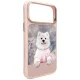 MagSafe Phone Case Cover iPhone 17 Pro Max Nimmy Gentle Pets Dog - Pink