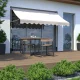 Retractable Balcony Awning 200x120cm Adjustable MultiGarden, Beige