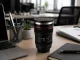 Camera Lens Thermal Mug, 400 ml, Black
