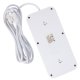 Maclean MCE391 W Power Strip, 6 Sockets, 4x USB, 1x USB-C, 2500W, 3m, White