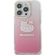 Apple iPhone 15 Pro 6.1\'\' Hello Kitty IML Gradient Electrop Kitty Head Cover Case, Pink