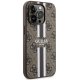 Guess 4G Printed Stripes MagSafe Case for iPhone 14 Pro Max, Brown