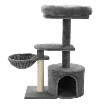 Cat Scratching Post Tree with House and Beds 80cm
