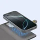 Dux Ducis Lawa Leather Case with Magnetic Wallet for iPhone 16 Pro Max, Gray