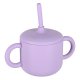 Silicone Baby Feeding Set, 8 Pieces, Purple