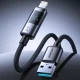 Joyroom S-A16 Pro USB-A to Lightning Cable with Display 3A 1.2m, Black